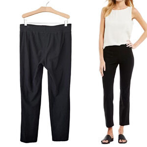 EILEEN FISHER Black System Washable Stretch Crepe Slim Pant Size Medium Ankle